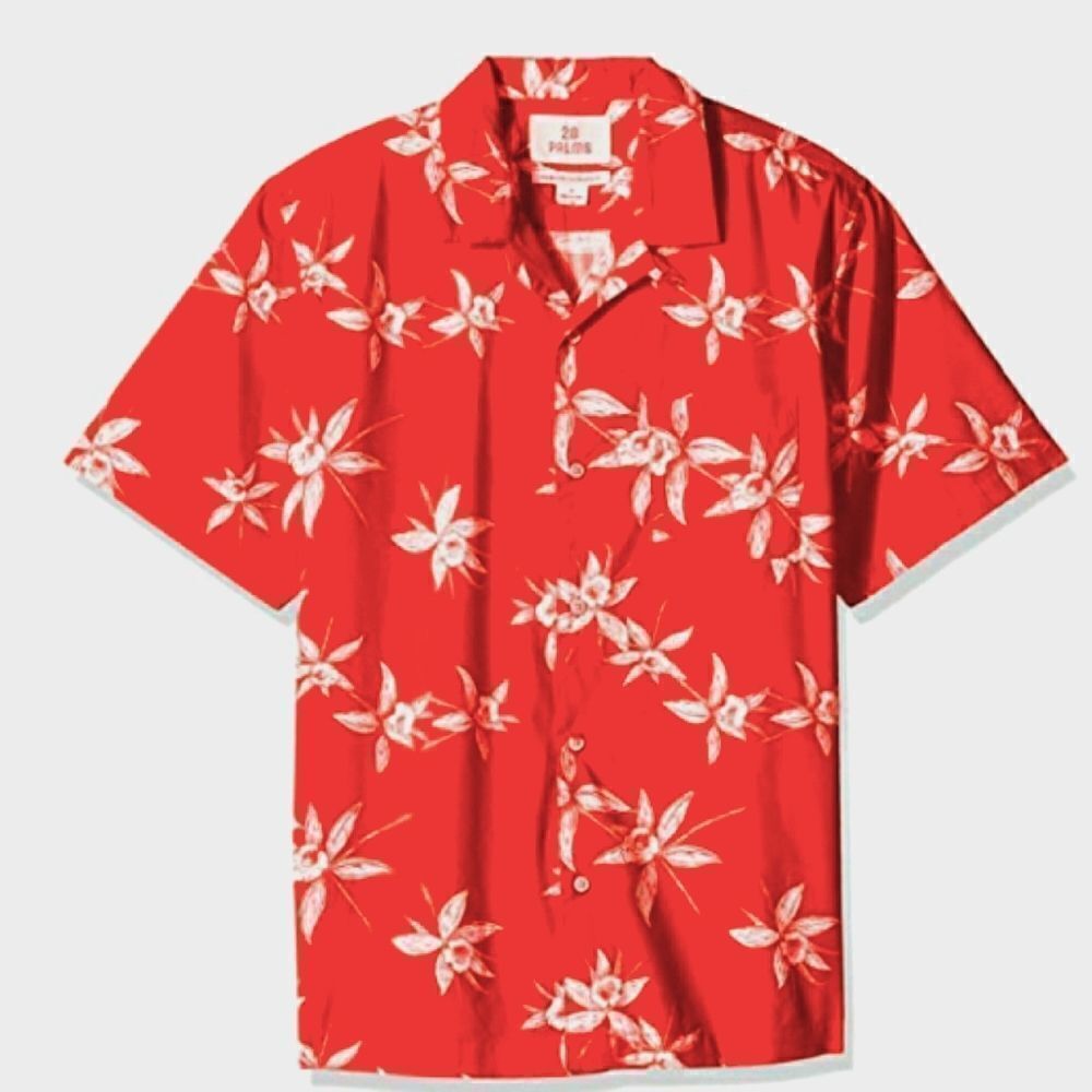 NWT 28 Palms 100% Cotton Tropical Shirt